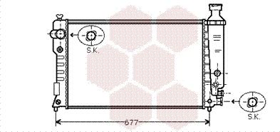 Van Wezel 40002127 - Радиатор, охлаждение двигателя autospares.lv