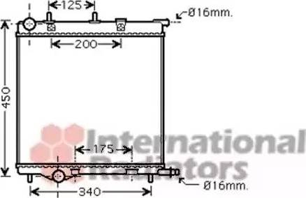 Van Wezel 40002293 - Радиатор, охлаждение двигателя autospares.lv