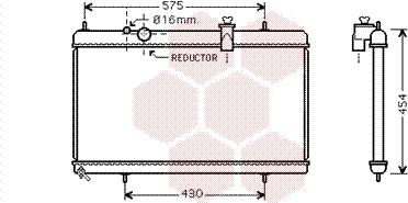 Van Wezel 40002256 - Радиатор, охлаждение двигателя autospares.lv