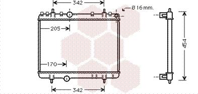 Van Wezel 40002265 - Радиатор, охлаждение двигателя autospares.lv