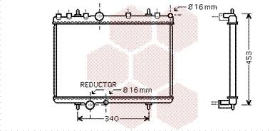 Van Wezel 40002266 - Радиатор, охлаждение двигателя autospares.lv