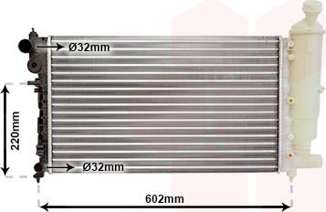 Van Wezel 40002262 - Радиатор, охлаждение двигателя autospares.lv