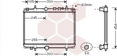 Van Wezel 40002234 - Радиатор, охлаждение двигателя autospares.lv