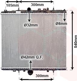 Van Wezel 40002277 - Радиатор, охлаждение двигателя autospares.lv