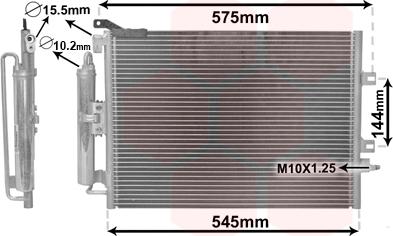 Van Wezel 43005417 - Конденсатор кондиционера autospares.lv