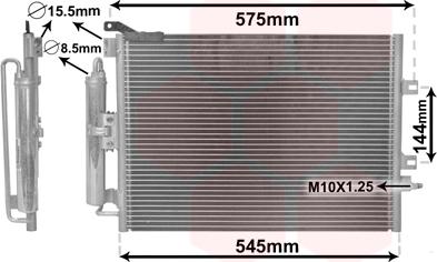 Van Wezel 43005395 - Конденсатор кондиционера autospares.lv