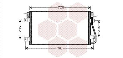 Van Wezel 43005348 - Конденсатор кондиционера autospares.lv