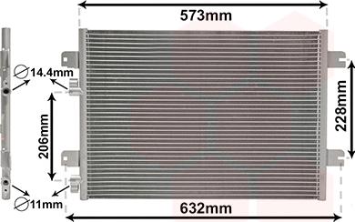 Van Wezel 43005317 - Конденсатор кондиционера autospares.lv