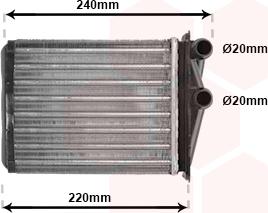 Van Wezel 43006380 - Теплообменник, отопление салона autospares.lv