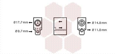 Van Wezel 43001335 - Расширительный клапан, кондиционер autospares.lv