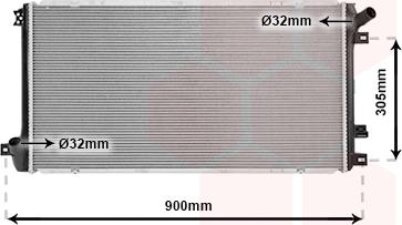 Van Wezel 43002408 - Радиатор, охлаждение двигателя autospares.lv