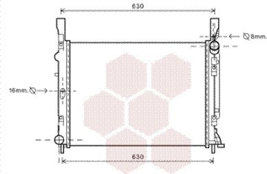 Van Wezel 43002472 - Радиатор, охлаждение двигателя autospares.lv