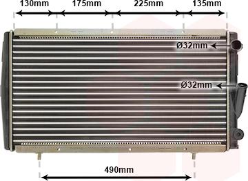 Van Wezel 43002084 - Радиатор, охлаждение двигателя autospares.lv