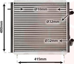 Van Wezel 43002159 - Радиатор, охлаждение двигателя autospares.lv