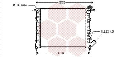 Van Wezel 43002109 - Радиатор, охлаждение двигателя autospares.lv