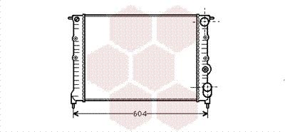 Van Wezel 43002108 - Радиатор, охлаждение двигателя autospares.lv