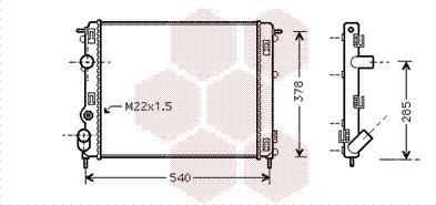 Van Wezel 43002302 - Радиатор, охлаждение двигателя autospares.lv