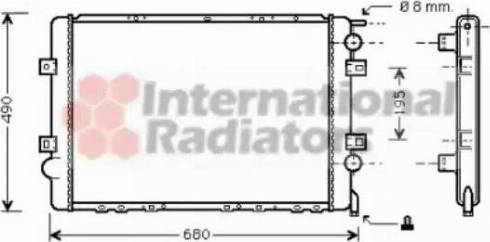 Van Wezel 43002299 - Радиатор, охлаждение двигателя autospares.lv