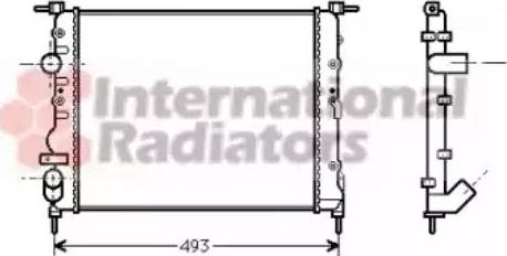 Van Wezel 43002218 - Радиатор, охлаждение двигателя autospares.lv