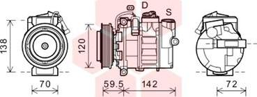 Van Wezel 4300K494 - Компрессор кондиционера autospares.lv