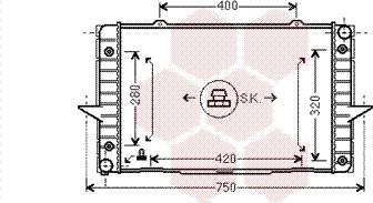 Van Wezel 59002093 - Радиатор, охлаждение двигателя autospares.lv