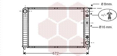 Van Wezel 59002089 - Радиатор, охлаждение двигателя autospares.lv