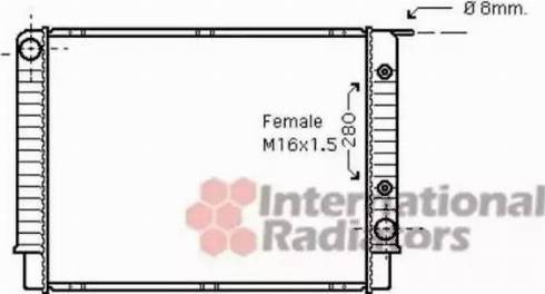 Van Wezel 59002147 - Радиатор, охлаждение двигателя autospares.lv