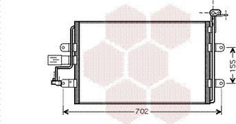 Van Wezel 58005262 - Конденсатор кондиционера autospares.lv