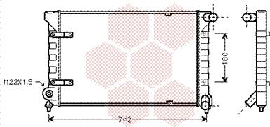 Van Wezel 58002042 - Радиатор, охлаждение двигателя autospares.lv