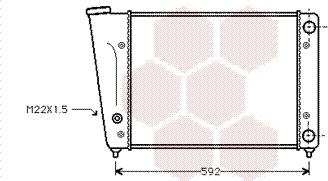 Van Wezel 58002059 - Радиатор, охлаждение двигателя autospares.lv