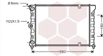 Van Wezel 58002084 - Радиатор, охлаждение двигателя autospares.lv