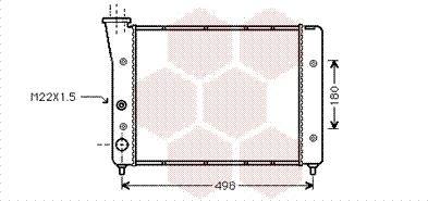 Van Wezel 58002083 - Радиатор, охлаждение двигателя autospares.lv