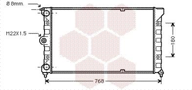 Van Wezel 58002037 - Радиатор, охлаждение двигателя autospares.lv