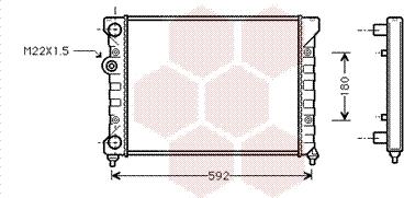 Van Wezel 58002029 - Радиатор, охлаждение двигателя autospares.lv