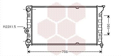 Van Wezel 58002079 - Радиатор, охлаждение двигателя autospares.lv