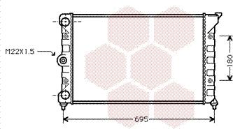 Van Wezel 58002078 - Радиатор, охлаждение двигателя autospares.lv