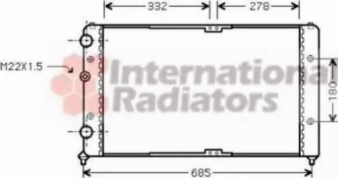 Ava Quality Cooling VW 2191 - Радиатор, охлаждение двигателя autospares.lv