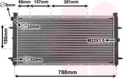 Nissens 65242A - Радиатор, охлаждение двигателя autospares.lv