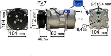 Van Wezel 5800K288 - Компрессор кондиционера autospares.lv