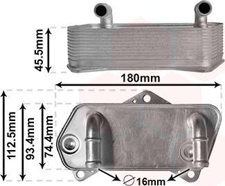 Van Wezel 58013701 - Масляный радиатор, автоматическая коробка передач autospares.lv