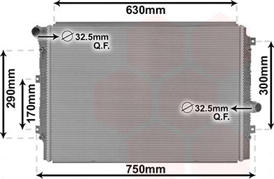 Van Wezel 58012713 - Радиатор, охлаждение двигателя autospares.lv