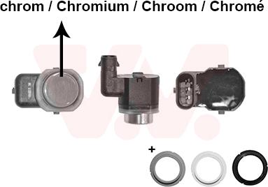 Van Wezel 5839880V - Датчик, система помощи при парковке autospares.lv