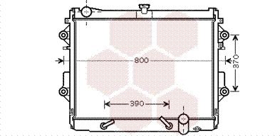 Van Wezel 53002491 - Радиатор, охлаждение двигателя autospares.lv