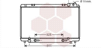 Van Wezel 53002458 - Радиатор, охлаждение двигателя autospares.lv