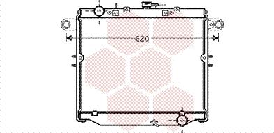 Van Wezel 53002477 - Радиатор, охлаждение двигателя autospares.lv