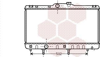 Van Wezel 53002148 - Радиатор, охлаждение двигателя autospares.lv