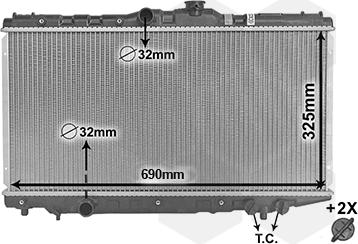 Van Wezel 53002117 - Радиатор, охлаждение двигателя autospares.lv