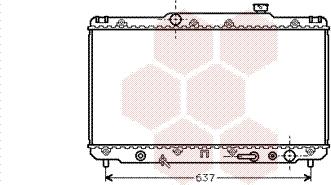 Van Wezel 53002186 - Радиатор, охлаждение двигателя autospares.lv