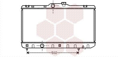 Van Wezel 53002188 - Радиатор, охлаждение двигателя autospares.lv