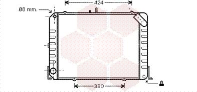 Van Wezel 53002139 - Радиатор, охлаждение двигателя autospares.lv